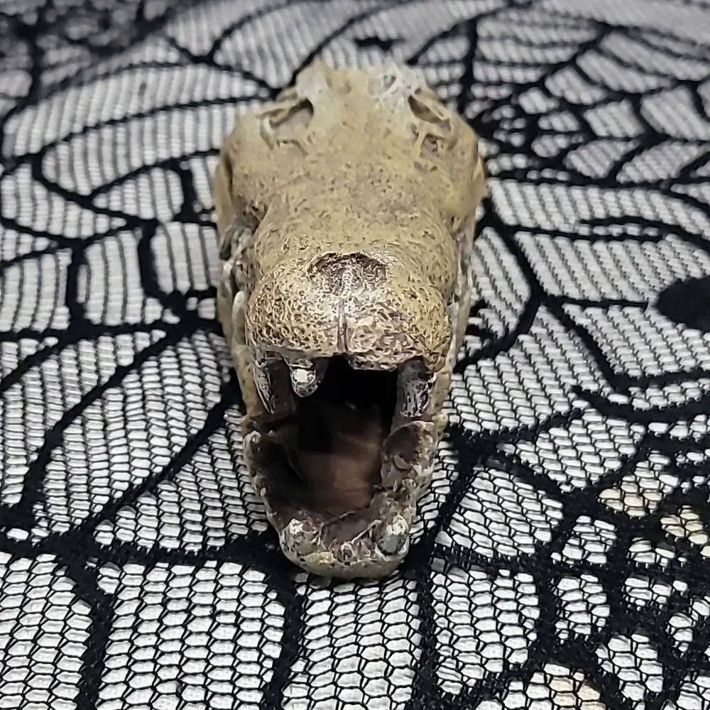 Crocodile Skull Fish Tank Aquarium Decoration